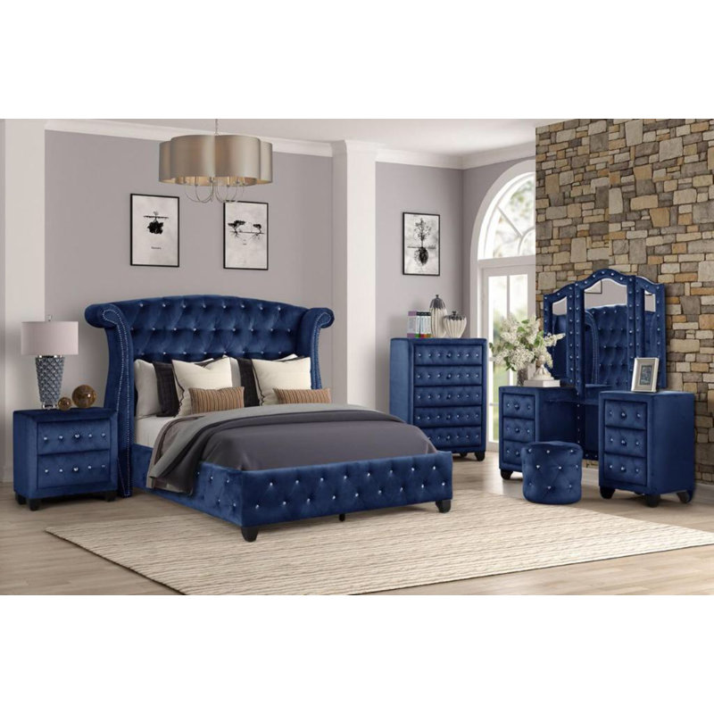 King tufted bedroom set hotsell
